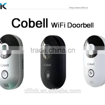 Patent design P2P two-way audio Wifi Doorbell, IP66 Waterproof Smart Home with CE, FCC, RoHS wifi video door phone.