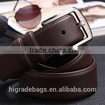 man fashionable italian leather belt