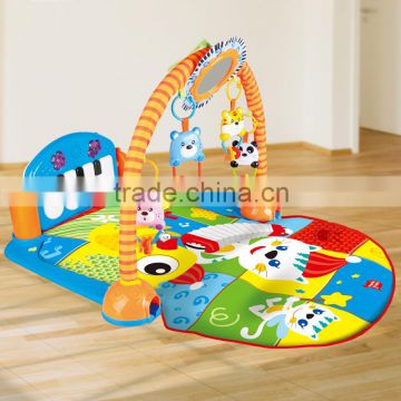 Hot sale Eco-friendly baby play gym with pedal piano Early education indoor piano gym mat pedal piano fitness
