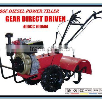 9HP Diesel Power Tiller Banana Vegetable Cultivation For Sale