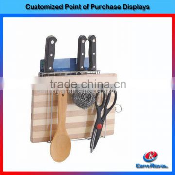 New products for 2016 metal knife display case kitchen cabinet