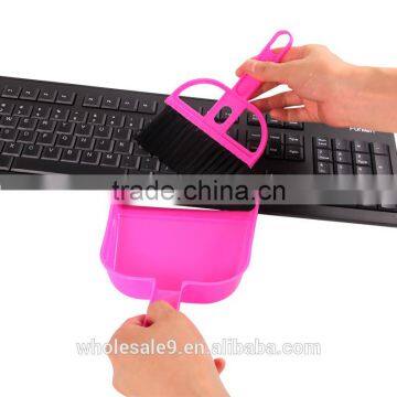 2015 plastic desk brush with dust pan set