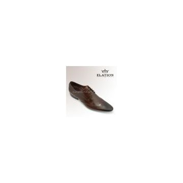 Durable oxford leather dress shoes for men