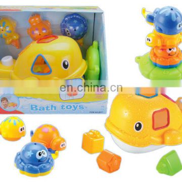 2017 baby funny bath set toys-dolphin toy