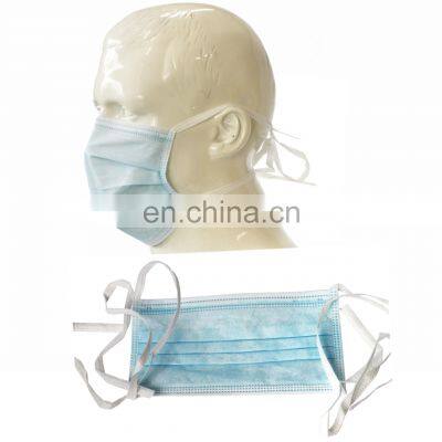 High Quality CE 3ply Disposable Surgical Mask Medical Face Mask Tie-on