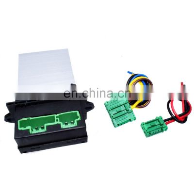 Free Shipping!Heater Blower Resistor + Plugs Wire Harness For Nissan Citroen Peugeo 207 406