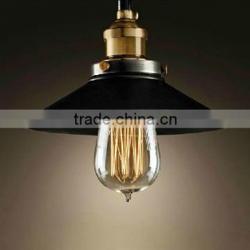 vinatge pendant lamp with edison light bulb