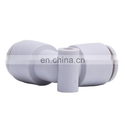 Plastic Pneumatic Tube 90 One Touch PV Right Angle Elbow Mini Fittings For Sale