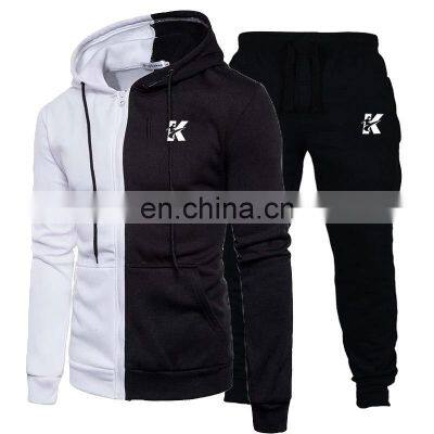 Manufacturer wholesale fashion trend men's loose sports hooded pullover suit S-5XL