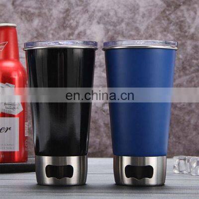 Custom Logo 20 oz insulated stainless steel tumbler cups with beer bottles openers