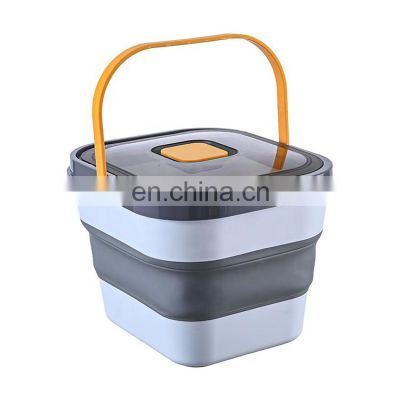 Collapsible Plastic Cereal Food Container Storage Airtight Dry Food Dispenser with lid