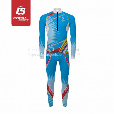 Custom short track Ice speed skating suit skating skin suit Womens and Mens Ski Suit For Hiking Jumping Snow Racing