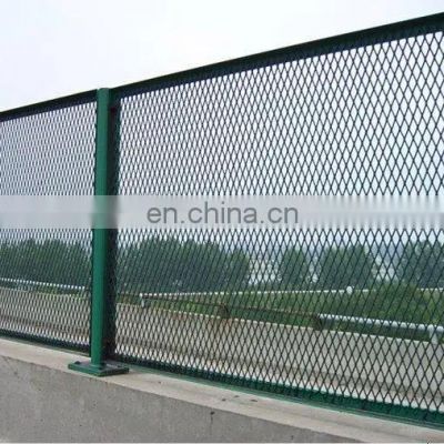 Anti-vertigo framed fence mesh low carbon steel expanded mesh