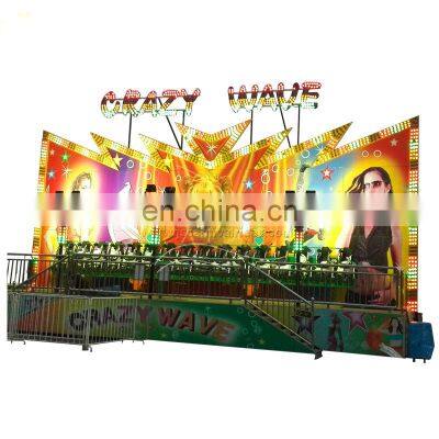 Family rides entertainment equipment park amusement crazy wave miami trip for sale