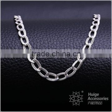 simple design fashion jewelry rhodium plated cheap necklace