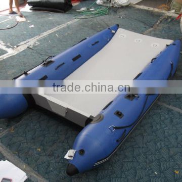 3.3m air deck floor inflatable catamaran