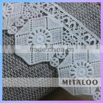 Mitaloo White Lace Trim Cotton Watersoluble Lace M08001