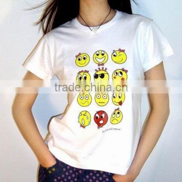 China OEM plain cotton t-shirts women