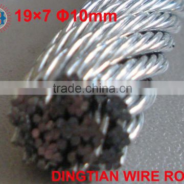Non-rotating wire rope 19*7 Galv