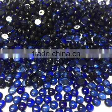 Lab Created Blue Sapphire Round Cabochon Cut #34 Synthetic Blue Corundum Stone 5mm*5mm
