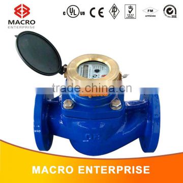 Wet dial multi-jet rotatory wing wet cold water meter