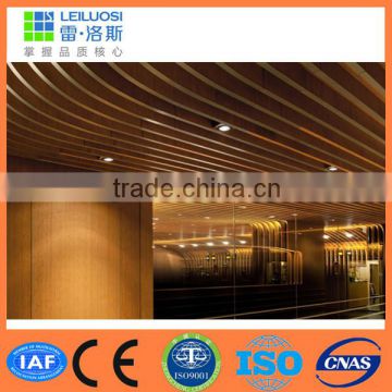 Strip ceiling fireproof insulated aluminum ceiling tiles
