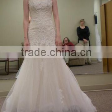 High-grade lace fishtail package hip wedding dress