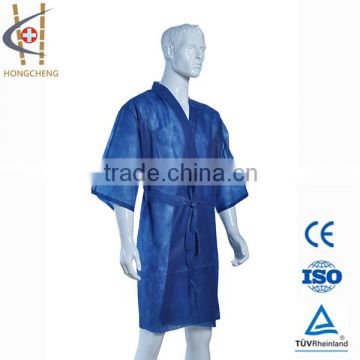 Disposable nonwoven PP With Short Sleeve Beauty Clothes