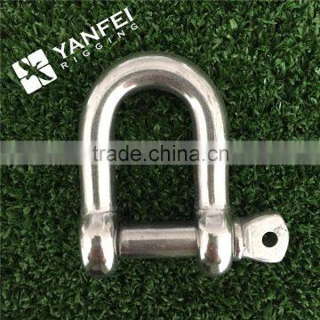 Stainless Steel D Type Shackle With Round Pin