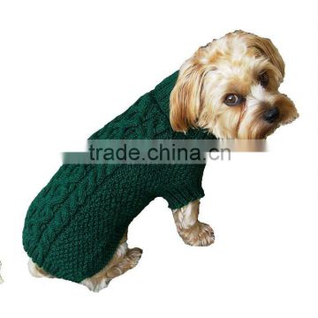 Handmade Knitted Twist Cable Fisherman Dog Sweaters
