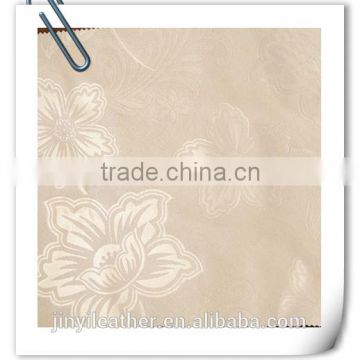 JRLW041 flower design pvc synthetic &artifical leather for wallpaper guangzhou china factory dirtect sell