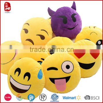 Hot sell cheapest comfort plush emoji pillows manufacture