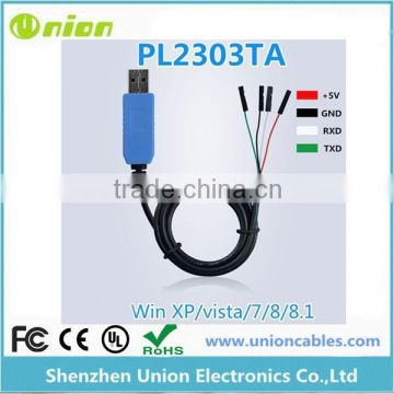 Pl2303ta Usb Ttl To Rs232 Converter Serial Cable For Win 8 Xp Vista 7