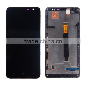 Original Genuine LCD Screen Display With Touch Screen And Frame Assembly For Nokia Lumia 1320 - Black