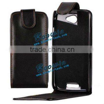 for htc one s black flip leather Case cover