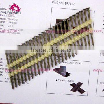 galvanized smooth shank plastic coated strip nails