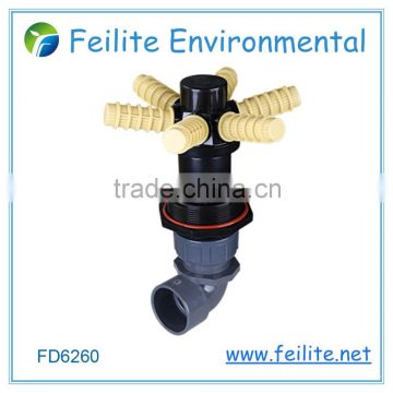 Feilite FD6260 6 laterals side-mounted bottom water distributor for water filter or water softener