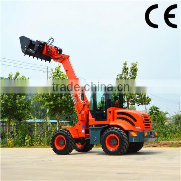 high efficiency TL2500 wheel loader with 80HP engine tractor loader for sale