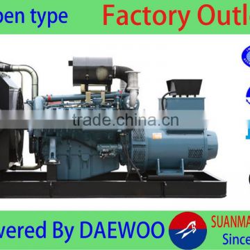 CE approved high quality 140kw/175kva diesel generator with doosan daewoo engine