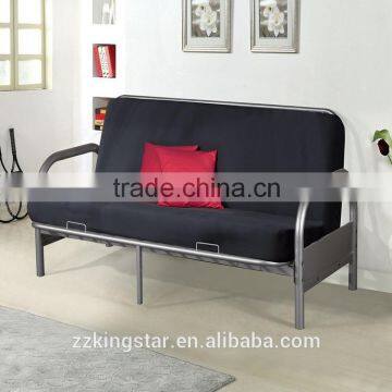hostel home use iron folding furniture metal single futon bed