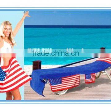 New design beach towel lounge chair cover