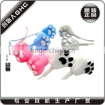 any color available footstep cartoon earphone