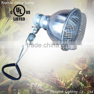 5.5" UL CE E27 flexible terrarium reptile clamp lamp with wire mesh guard