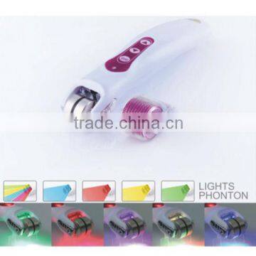 Skin Roller dermaroller with LED light and micro crrent