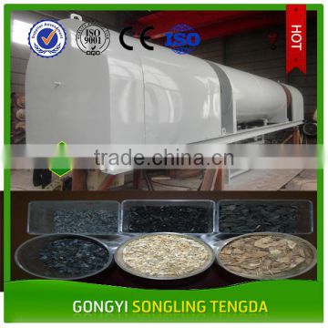 Continuous working bamboo charcoal carbonization kiln