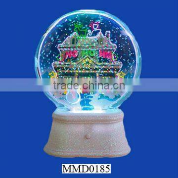 Fancy ceramic Christmas snow globe