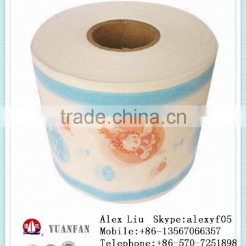 printing pp nonwoven fabrics used for baby diapers under fabrics