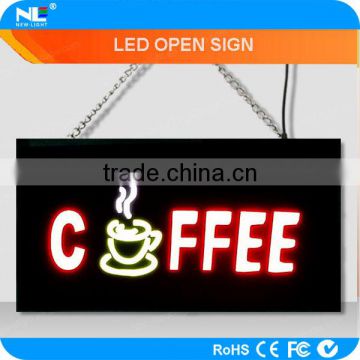 Energy saving high brightness welcome resin led sign board / led resin sign / led open sign for bars/cafes/restaurants