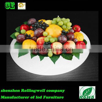 led waterproof illuminated fruit plate fruit bowl plastic fruit container