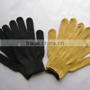 Cotton string knitted gloves for industrial use